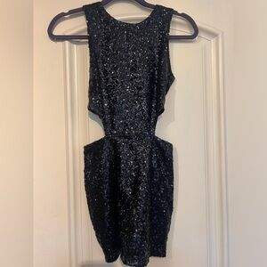 Dress Tobi XXS Black Sequin Mini